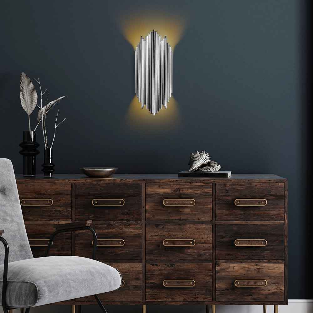 Kara Metal Wall Lamp in Chrome