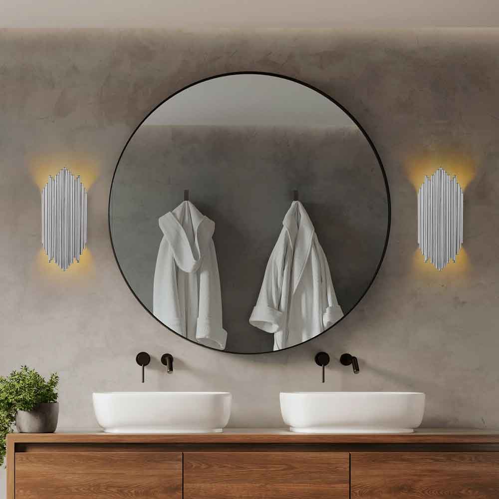 Kara Metal Wall Lamp in Chrome