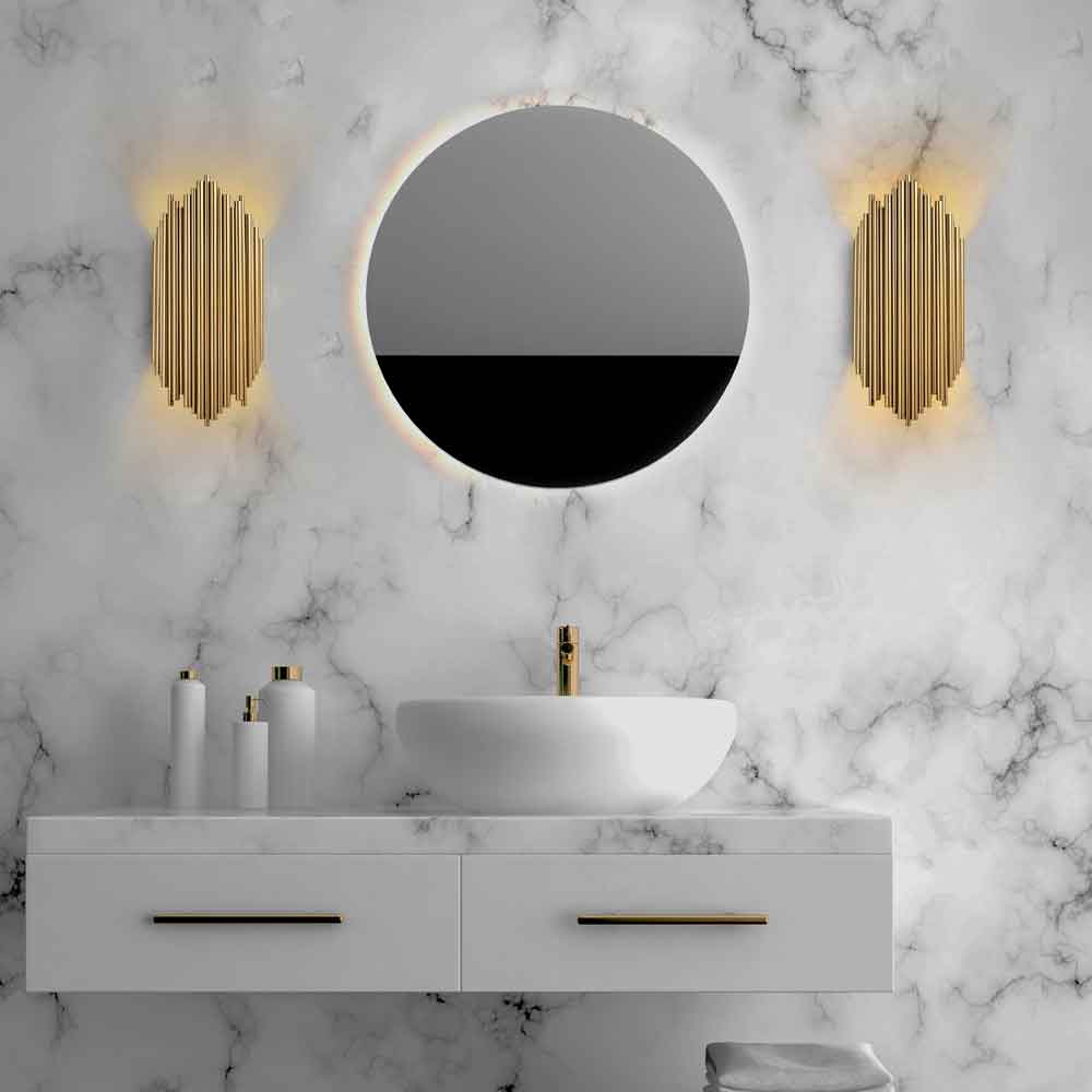 Kara Metal Wall Lamp in Gold