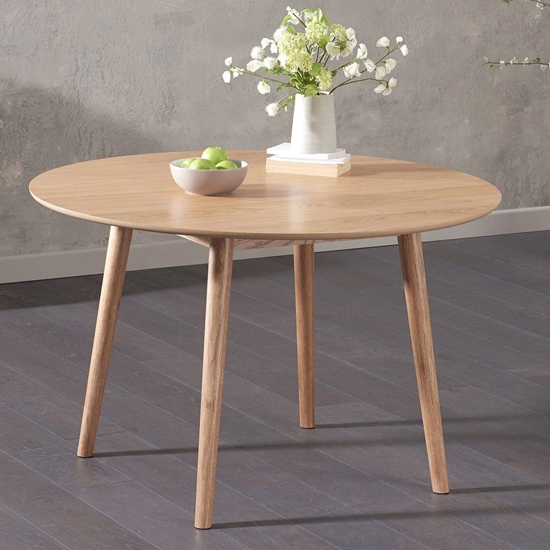 Round Oak Dining Table