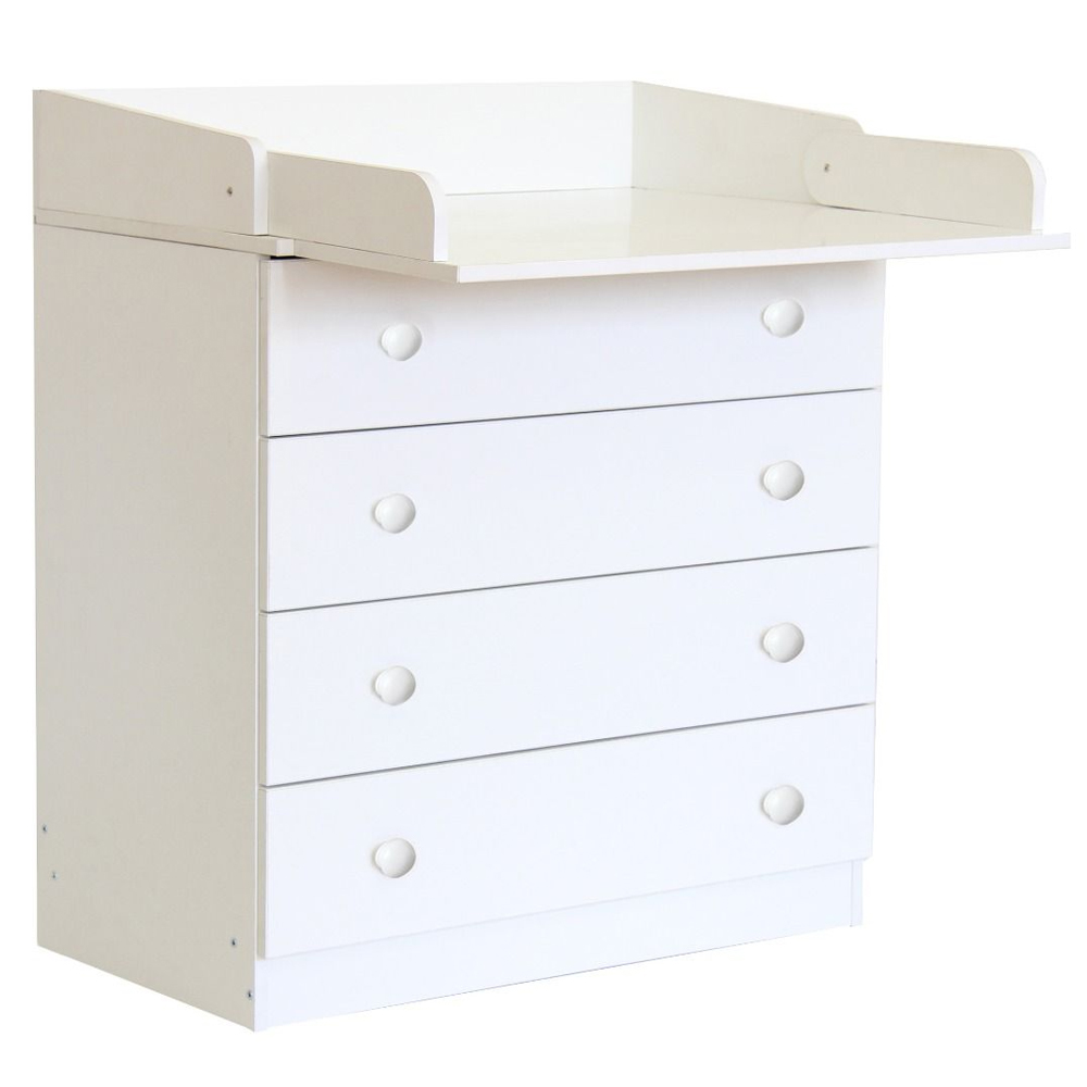 Karlstad Wooden Chest Of 4 Drawers In White