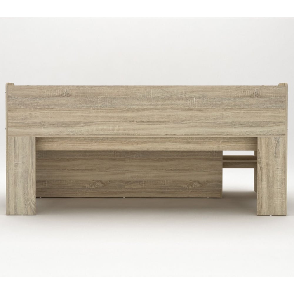 Karlstad Wooden Mid Sleeper With Cupboard In Oak