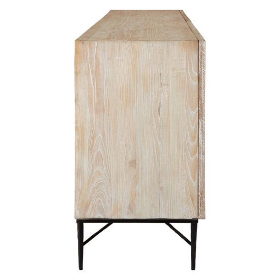 Karot Wooden Sideboard With 4 Doors In Light Grey_6