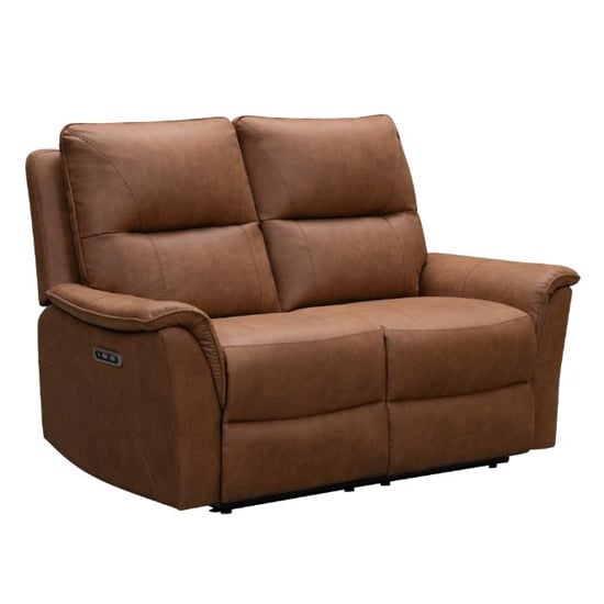 Product photograph of Kasen Fabric 2 Seater Sofa In Tan from Furniture in Fashion