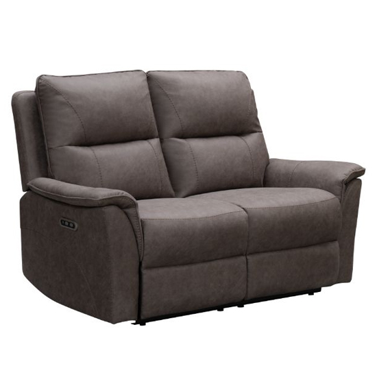 Kasen Fabric 2 Seater Sofa In Truffle