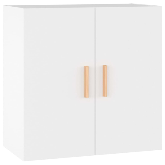 Kason Wooden Wall Storage Cabinet With 2 Doors In White