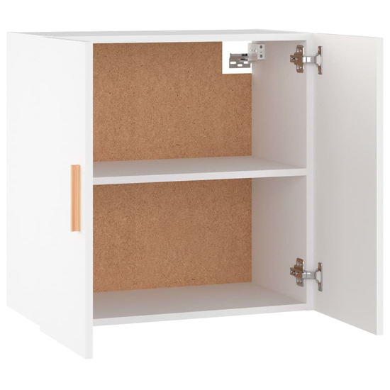 Kason Wooden Wall Storage Cabinet With 2 Doors In White