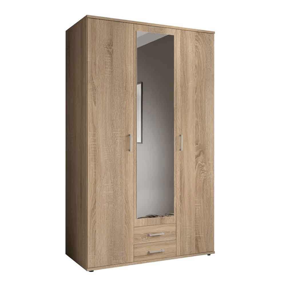 Kasper Wooden Wardrobe With 2 Doors 2 Drawers - Oak Sonoma