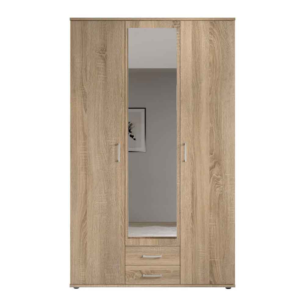 Kasper Wooden Wardrobe With 2 Doors 2 Drawers - Oak Sonoma