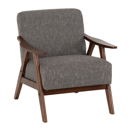 Kassel Fabric Accent Chair In Grey