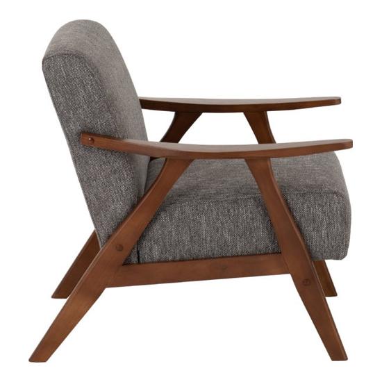 Kassel Fabric Accent Chair In Grey