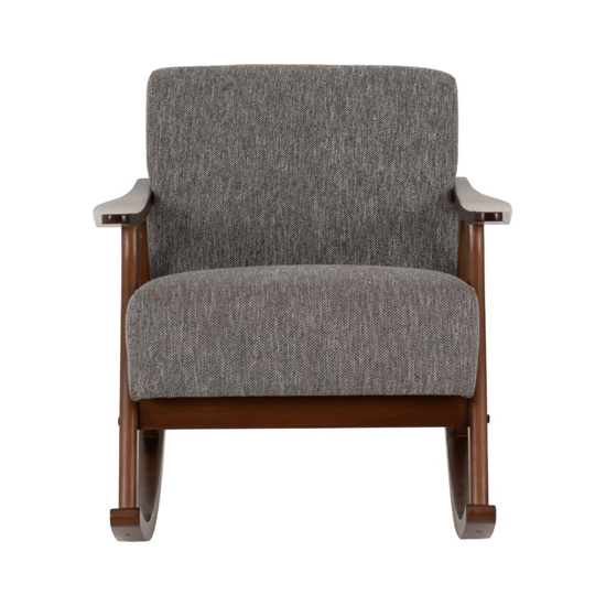 Kassel Fabric Rocking Chair In Grey