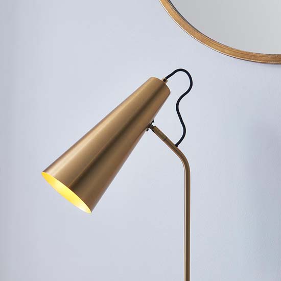 Kassel New Task Table Lamp In Antique Brass