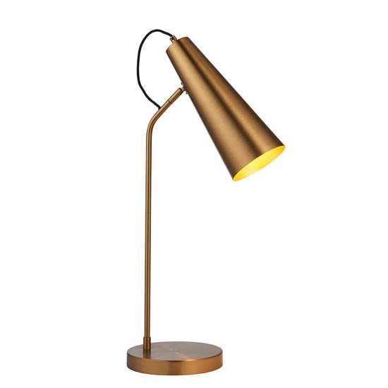 Kassel New Task Table Lamp In Antique Brass