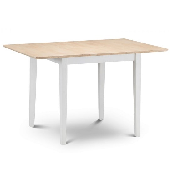 Photo of Ranee wooden extendable dining table in ivory off white