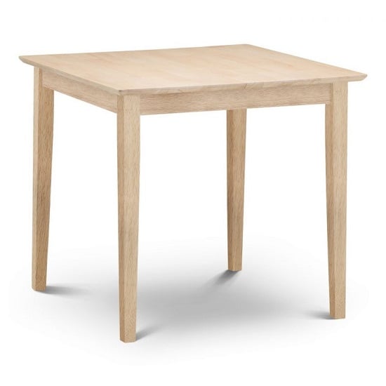Kaci Wooden Extending Dining Table In Natural Lacquered