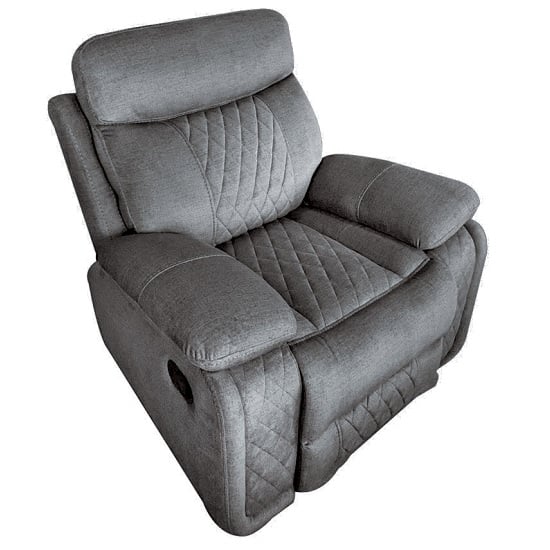 Katniss Fabric Recliner Sofa Chair In Grey Furniture in Fashion