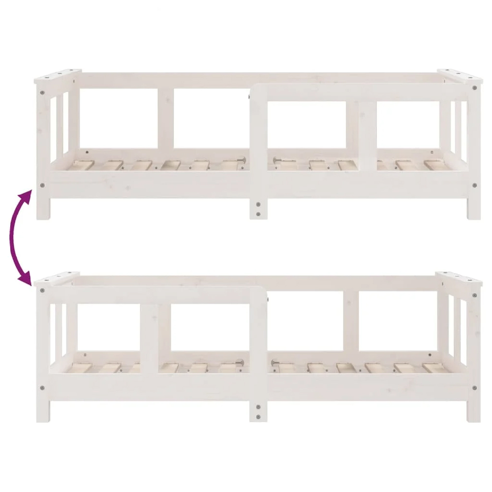 Katonah 70x140cm Wooden Children Bed In White