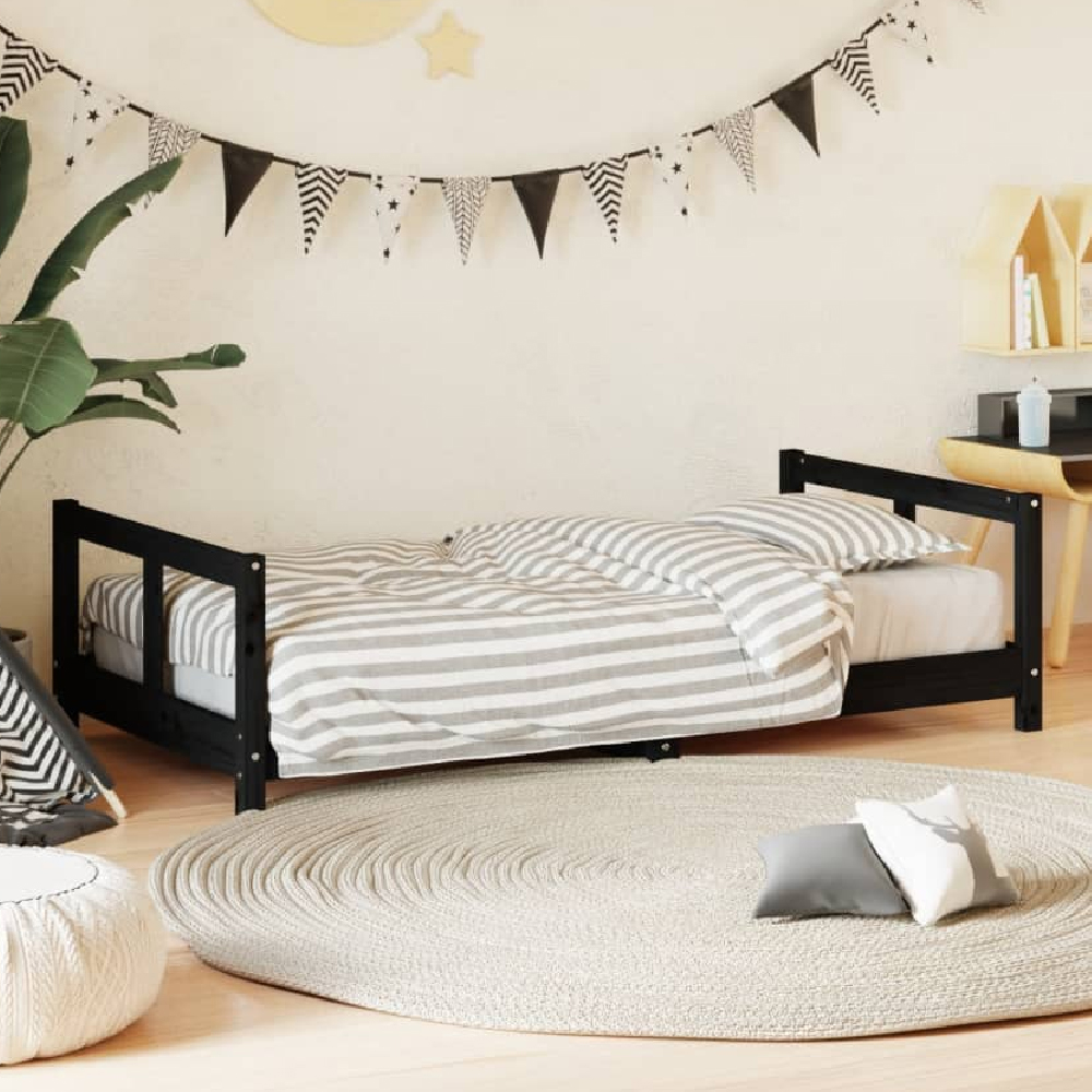 Read more about Katonah 80x160cm wooden children bed in black