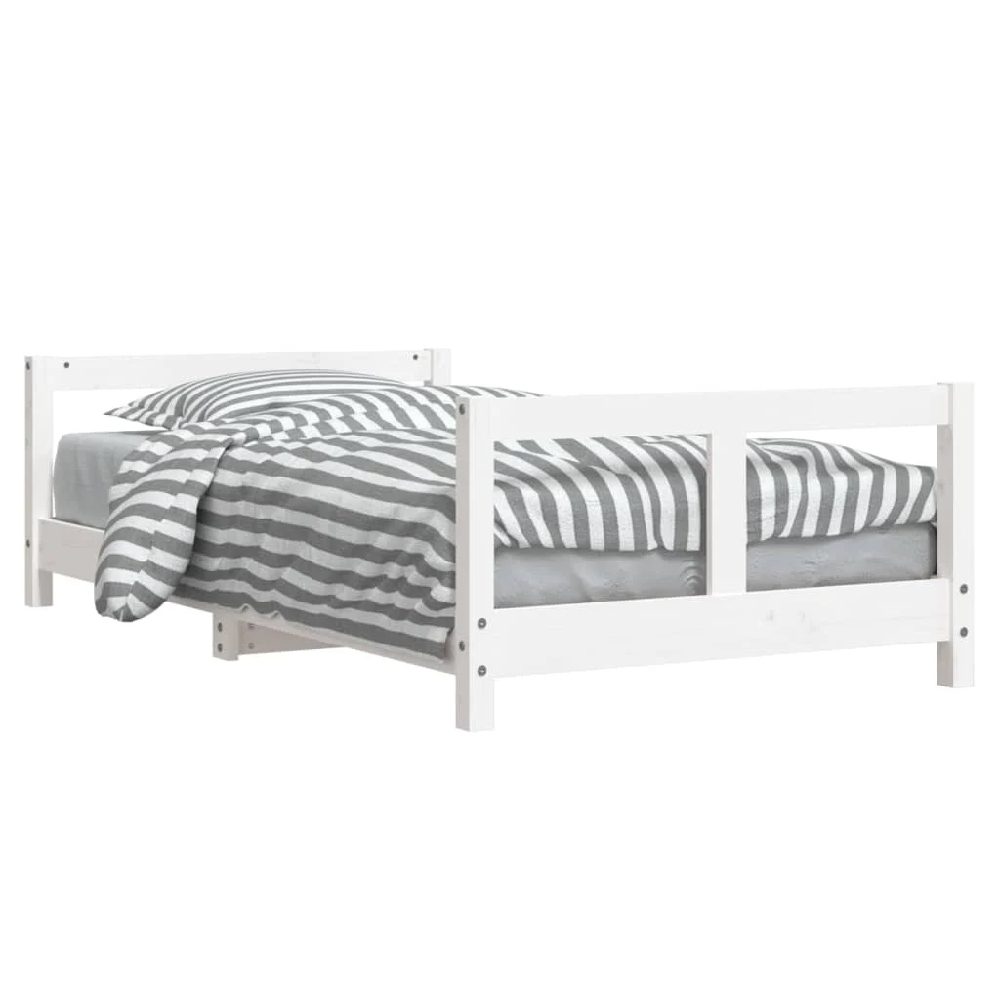 Katonah 80x160cm Wooden Children Bed In White