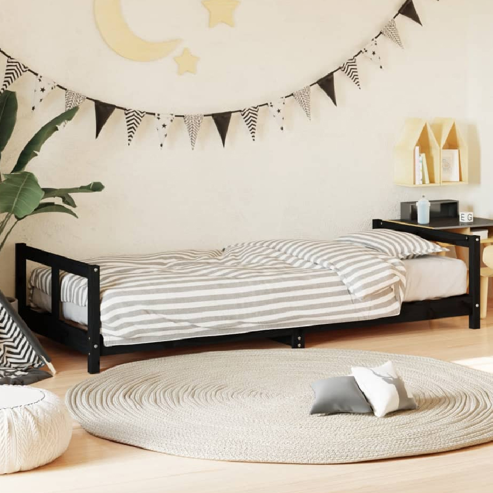 Read more about Katonah 80x200cm wooden children bed in black