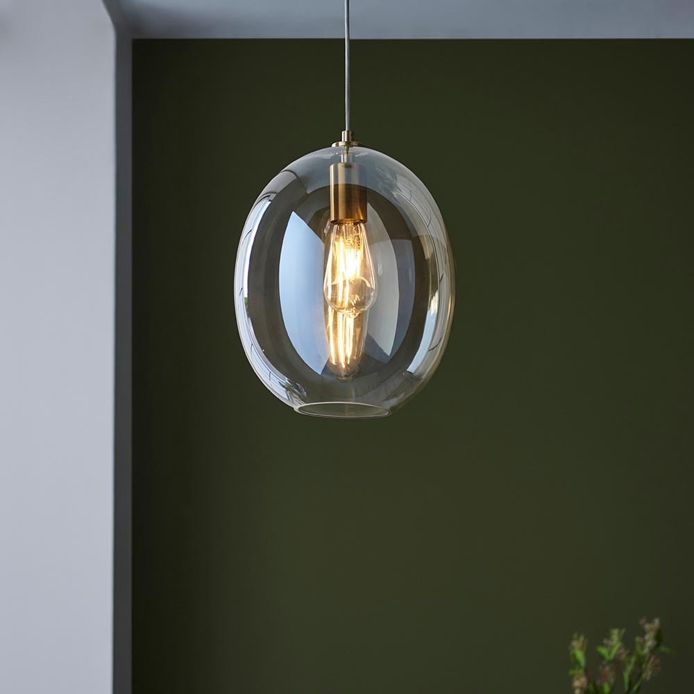 Read more about Katonah lustre glass pendant light in champagne