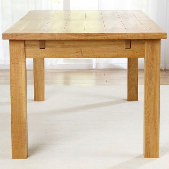 Kaveh Rectangular 180cm Extending Wooden Dining Table In Oak_2
