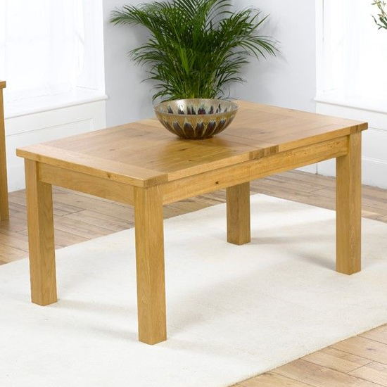 Kaveh Rectangular 180cm Extending Wooden Dining Table In Oak_3
