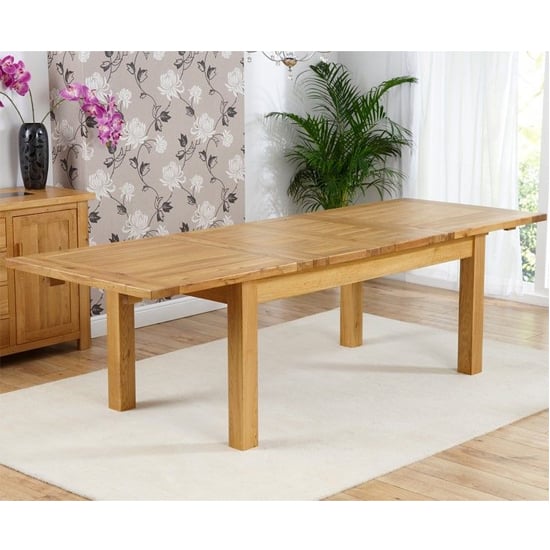 Kaveh Rectangular 180cm Extending Wooden Dining Table In Oak_1