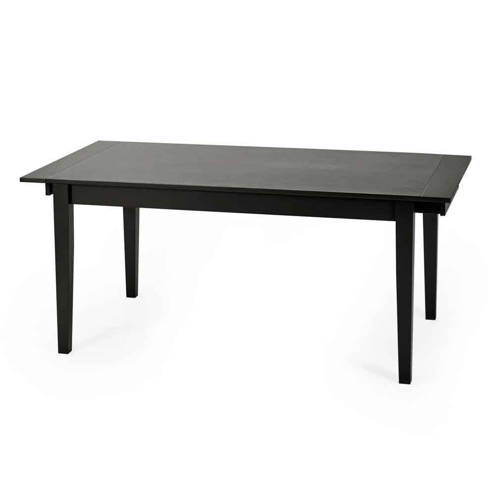 Kavioxa Wooden Extending Dining Table in Satin Black