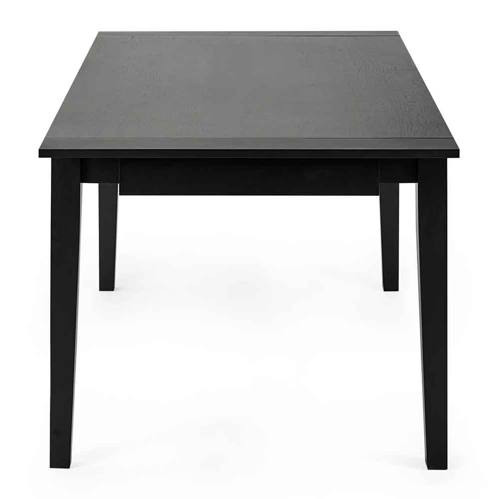 Kavioxa Wooden Extending Dining Table in Satin Black
