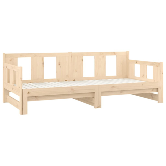 Kayin Pine Wood Pull-Out Single Day Bed In Natural