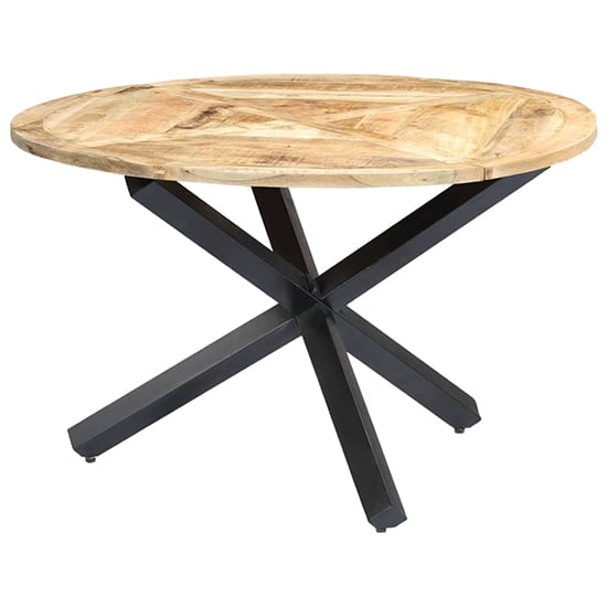 Read more about Kaysar small round solid mango wood dining table in natural