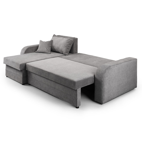 Keagan Fabric Corner Sofa Bed In Grey_2