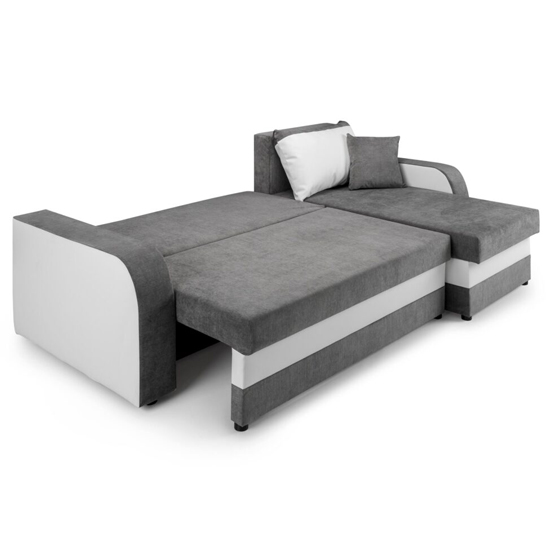 Keagan Fabric Corner Sofa Bed In Grey_4