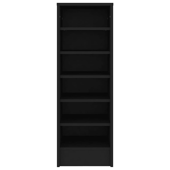 Keala Wooden Shoe Storage Rack With 6 Shelves In Black_3