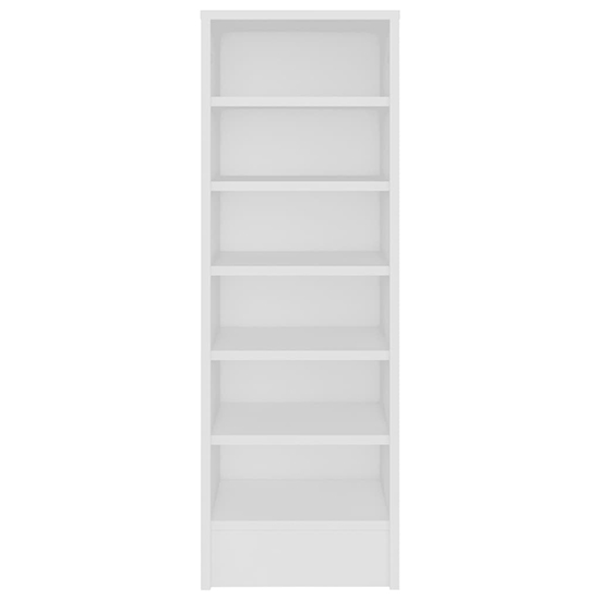 Keala Wooden Shoe Storage Rack With 6 Shelves In White_3