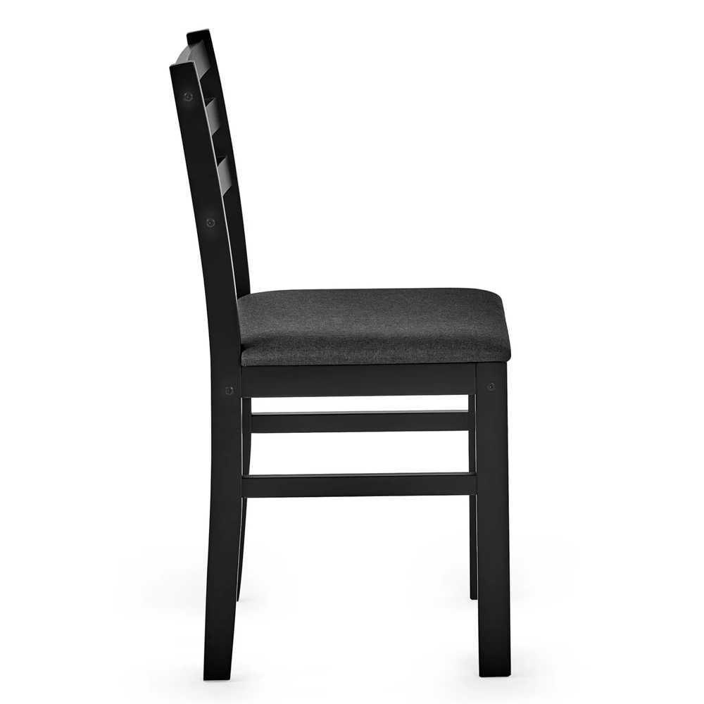 Keene Wooden Dining Table With 4 Chairs - Black