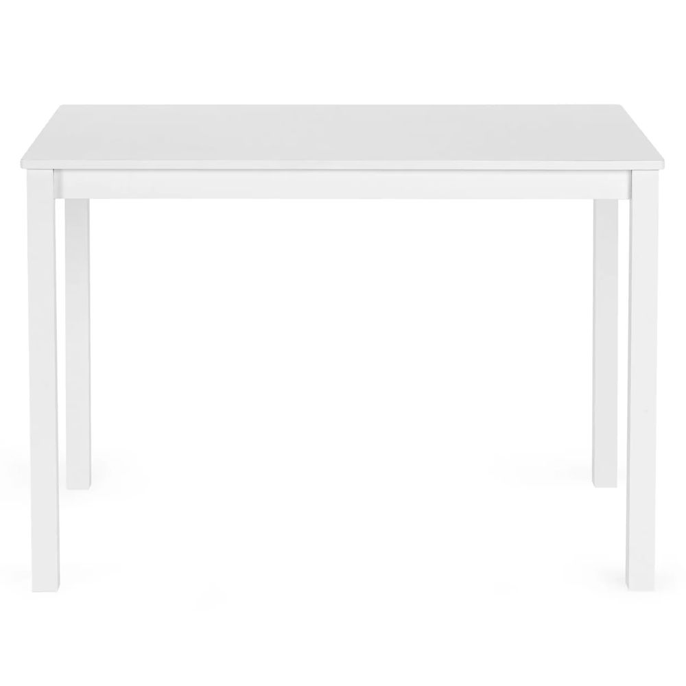 Keene Wooden Dining Table With 4 Chairs - White