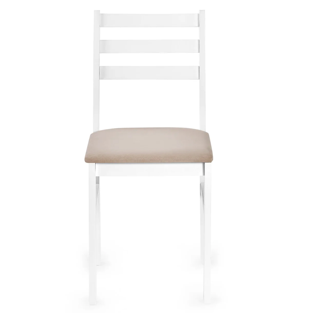 Keene Wooden Dining Table With 4 Chairs - White