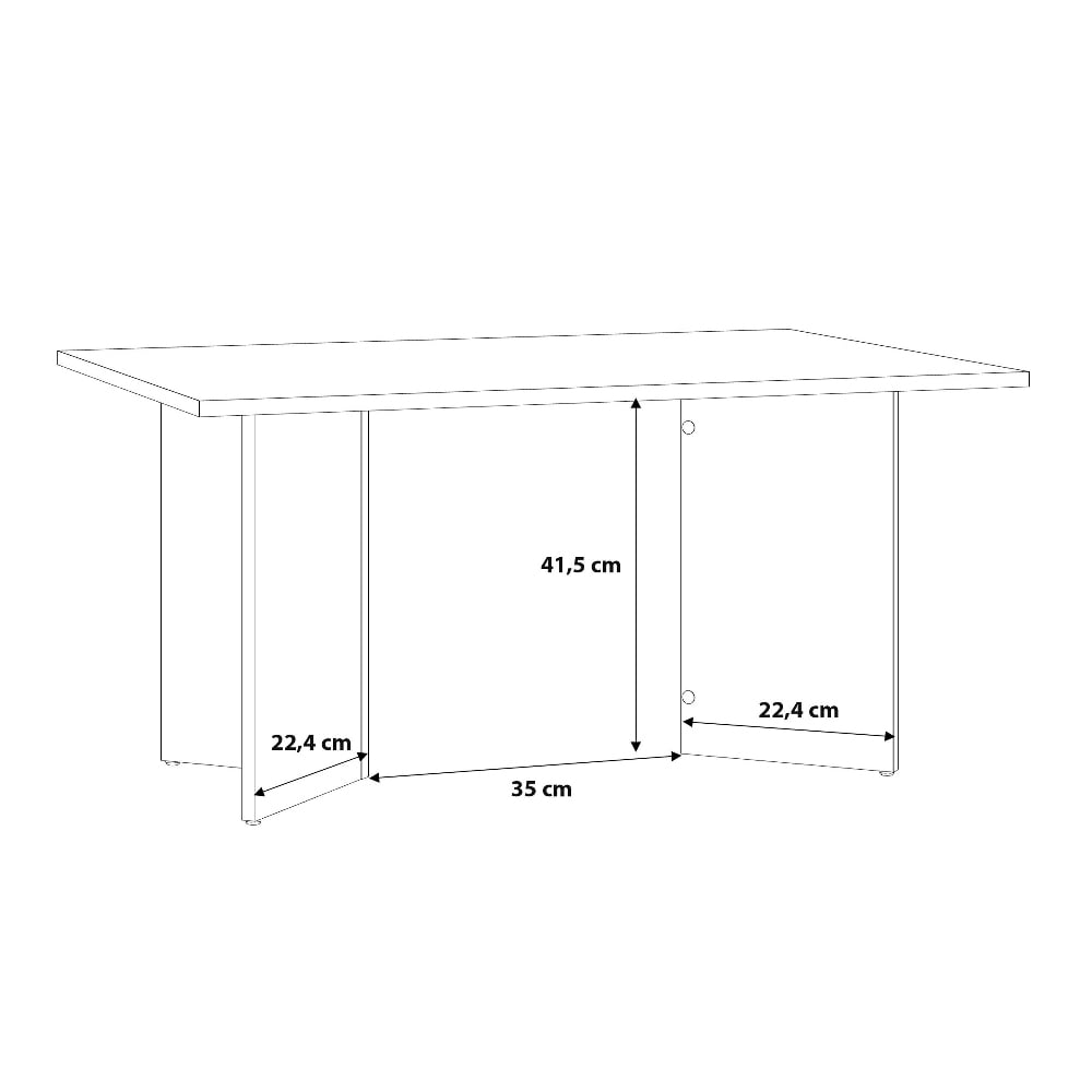 Keizer Wooden Coffee Table Rectangular In Sonoma Oak