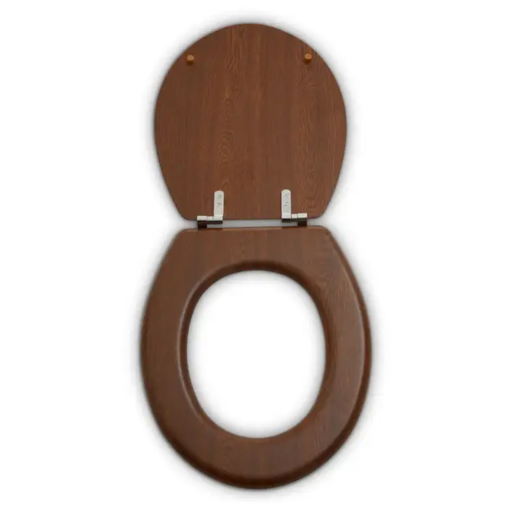 Kelant Wooden Toilet Seat In Dark Oak