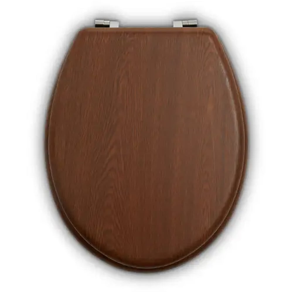 Kelant Wooden Toilet Seat In Dark Oak
