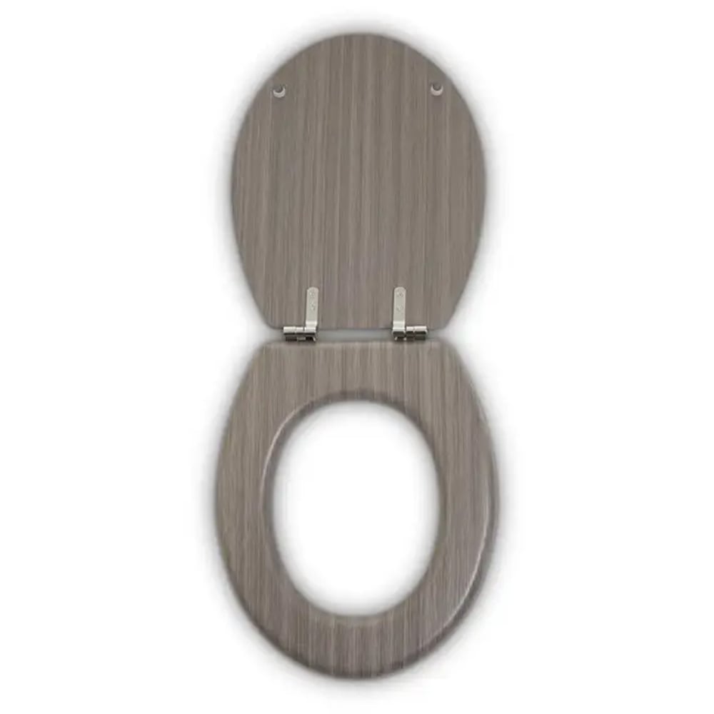 Kelant Wooden Toilet Seat In Grey