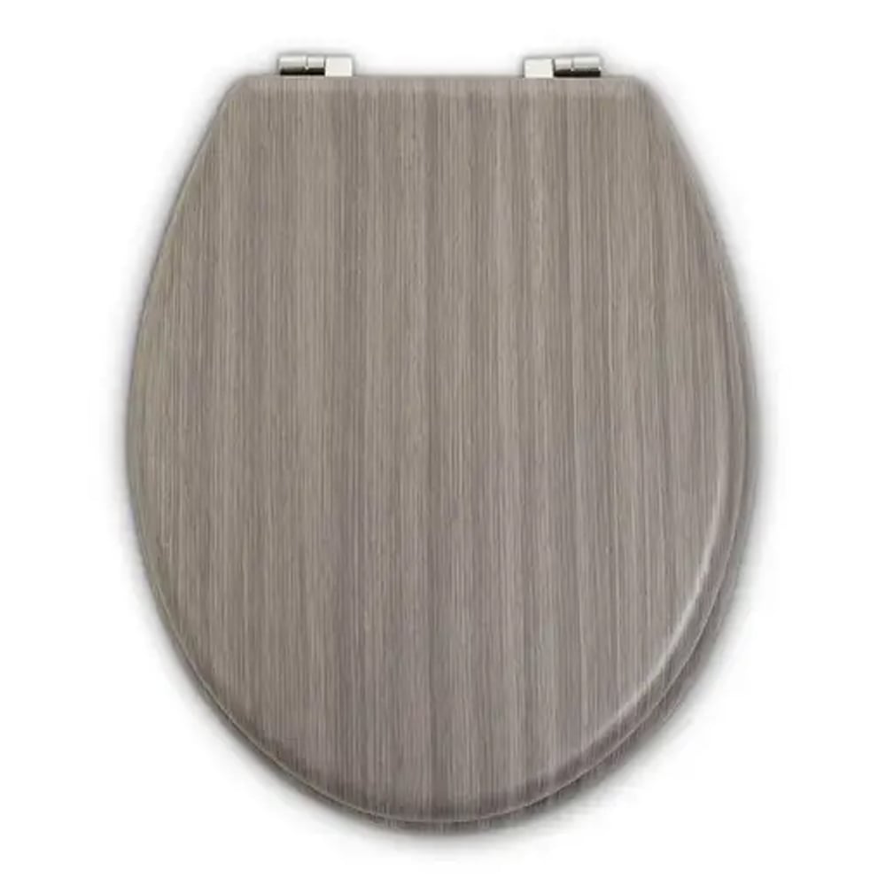 Kelant Wooden Toilet Seat In Grey