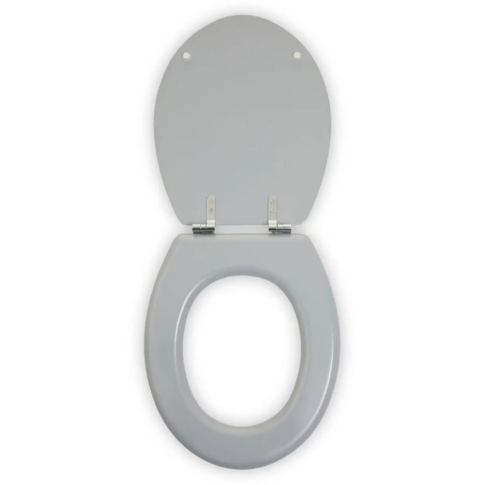 Kelant Wooden Toilet Seat In Matt Grey