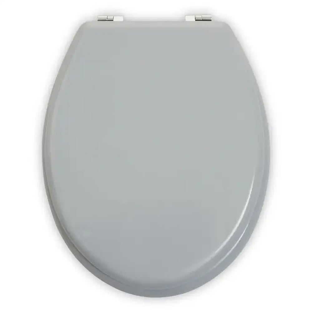 Kelant Wooden Toilet Seat In Matt Grey