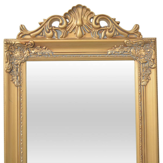 Kellan Free-Standing Baroque Style Mirror In Gold