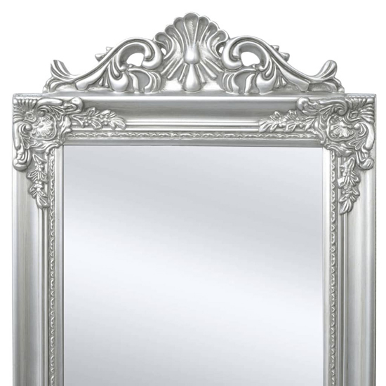 Kellan Free-Standing Baroque Style Mirror In Silver