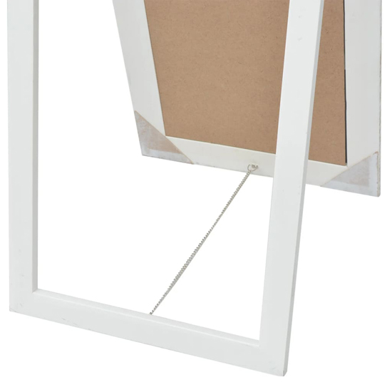 Kellan Free-Standing Baroque Style Mirror In White